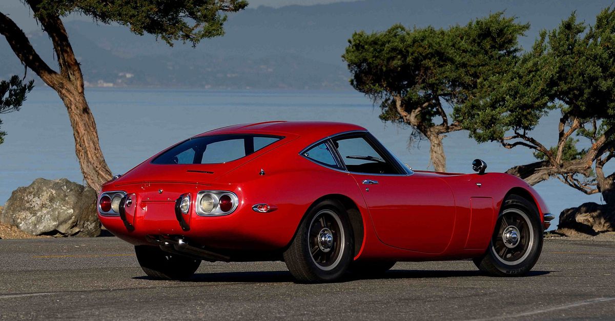 1967 Toyota 2000GT Sports Car In Red 