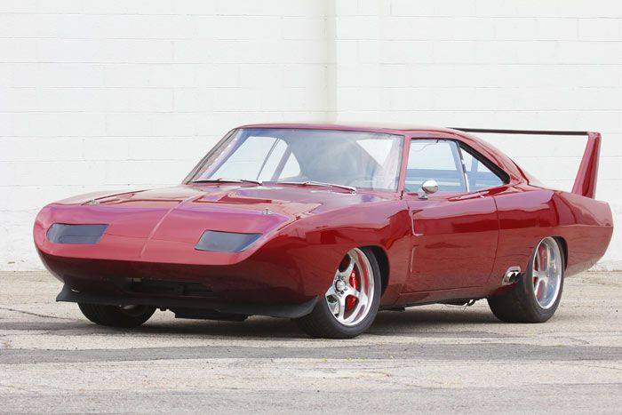Red 1969 Dodge Charger Daytona