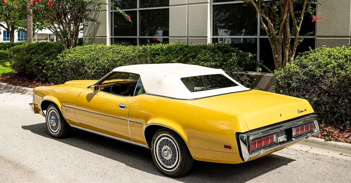 V8-Powered 1973 Mercury Cougar XR7 Convertible In Yellow