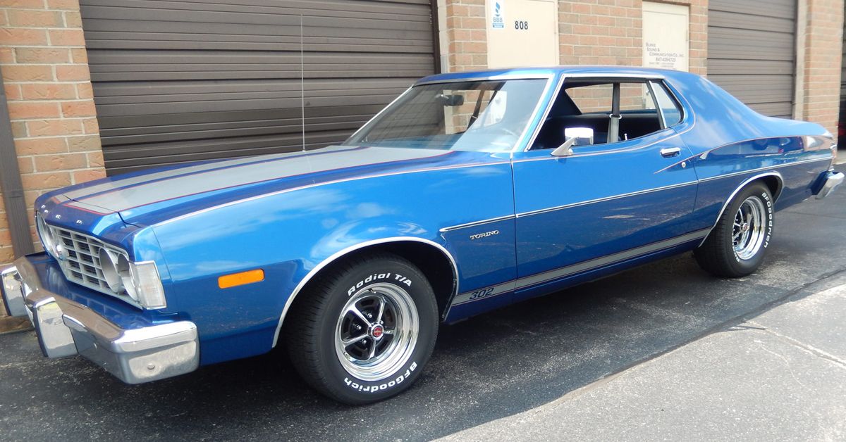 1974 Ford Torino Muscle Car In Blue 