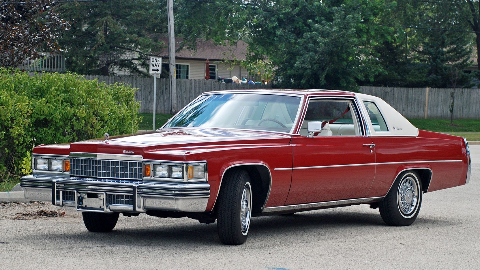 Red 1978 Cadillac DeVille