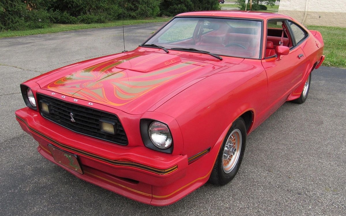 1978 Ford Mustang II King Cobra Muscle Car In Bright Red 