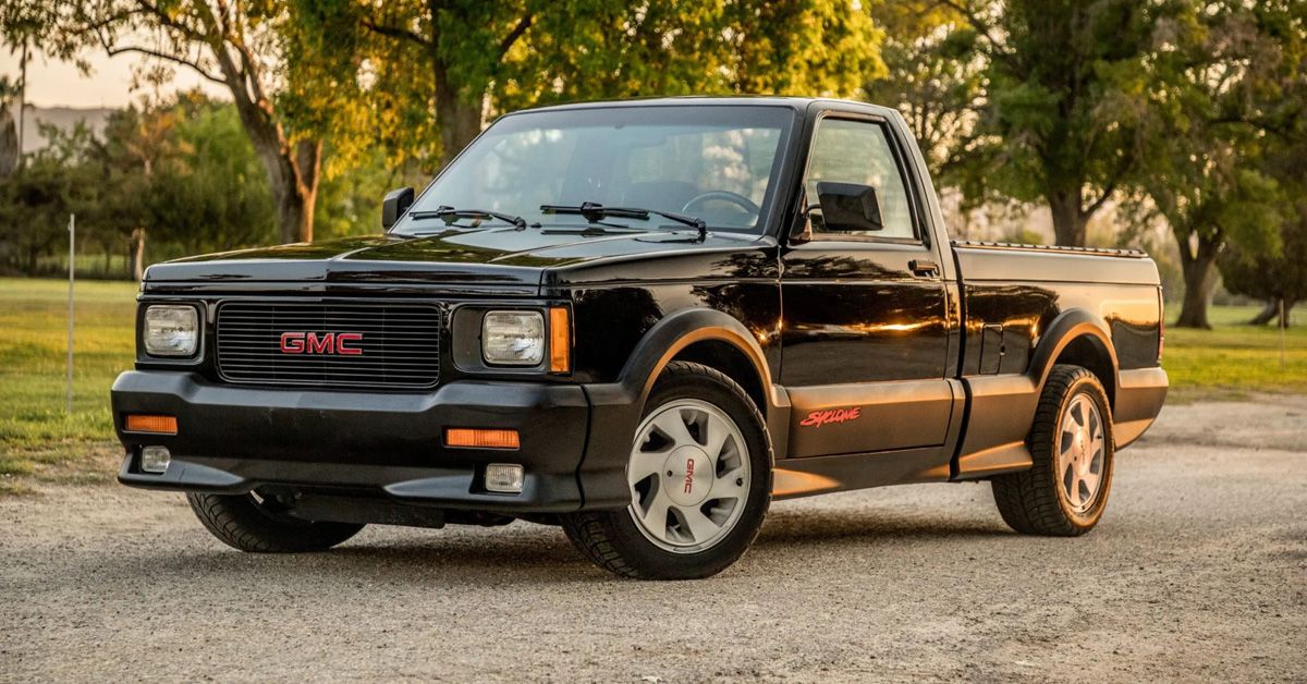 1991 GMC Syclone Pickup Truck In Black 