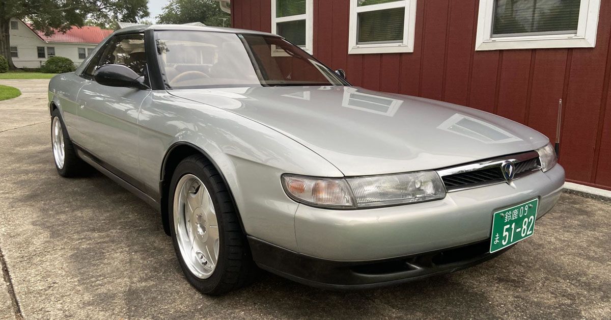 1991 Mazda Eunos Cosmo Sports Car In Two-Tone Silver and Gray 