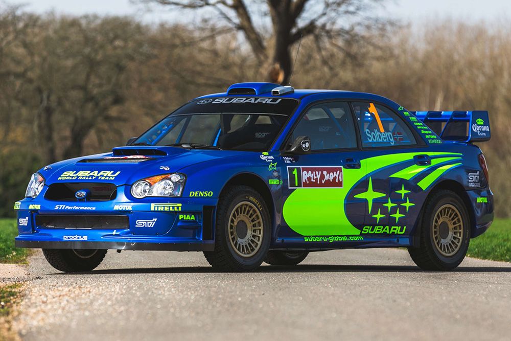 Blue 1997 Subaru Impreza S3 WRC
