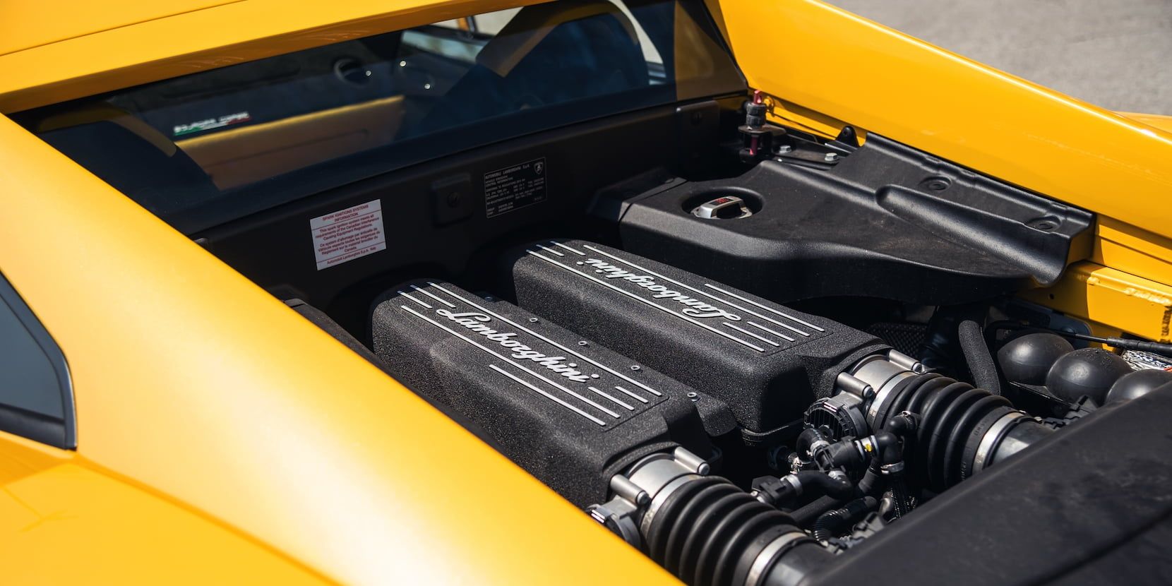 2014 Lamborghini Gallardo LP570-4 Squadra Corse Engine Cropped