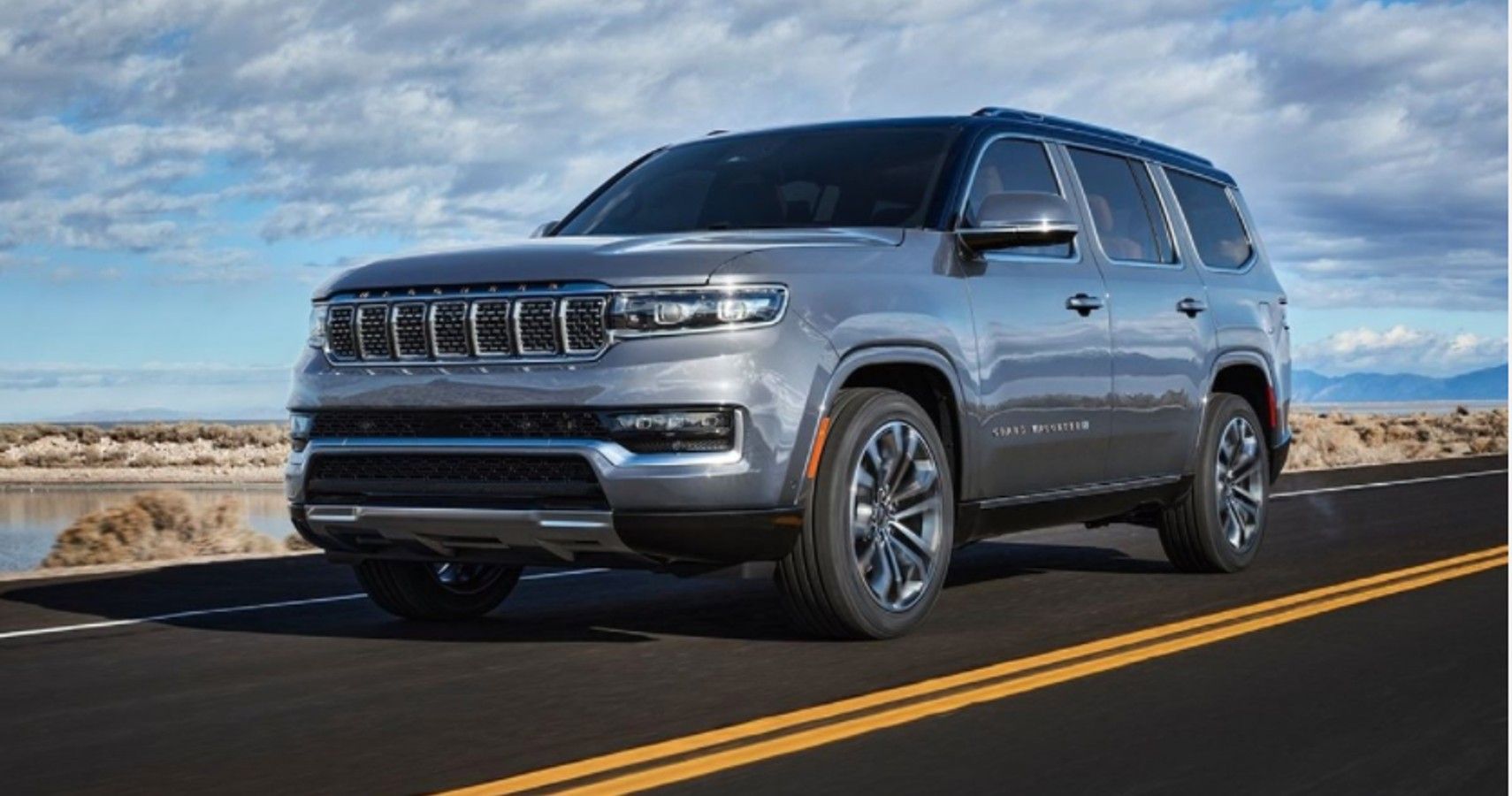 2022 Jeep Grand Wagoneer on the highway