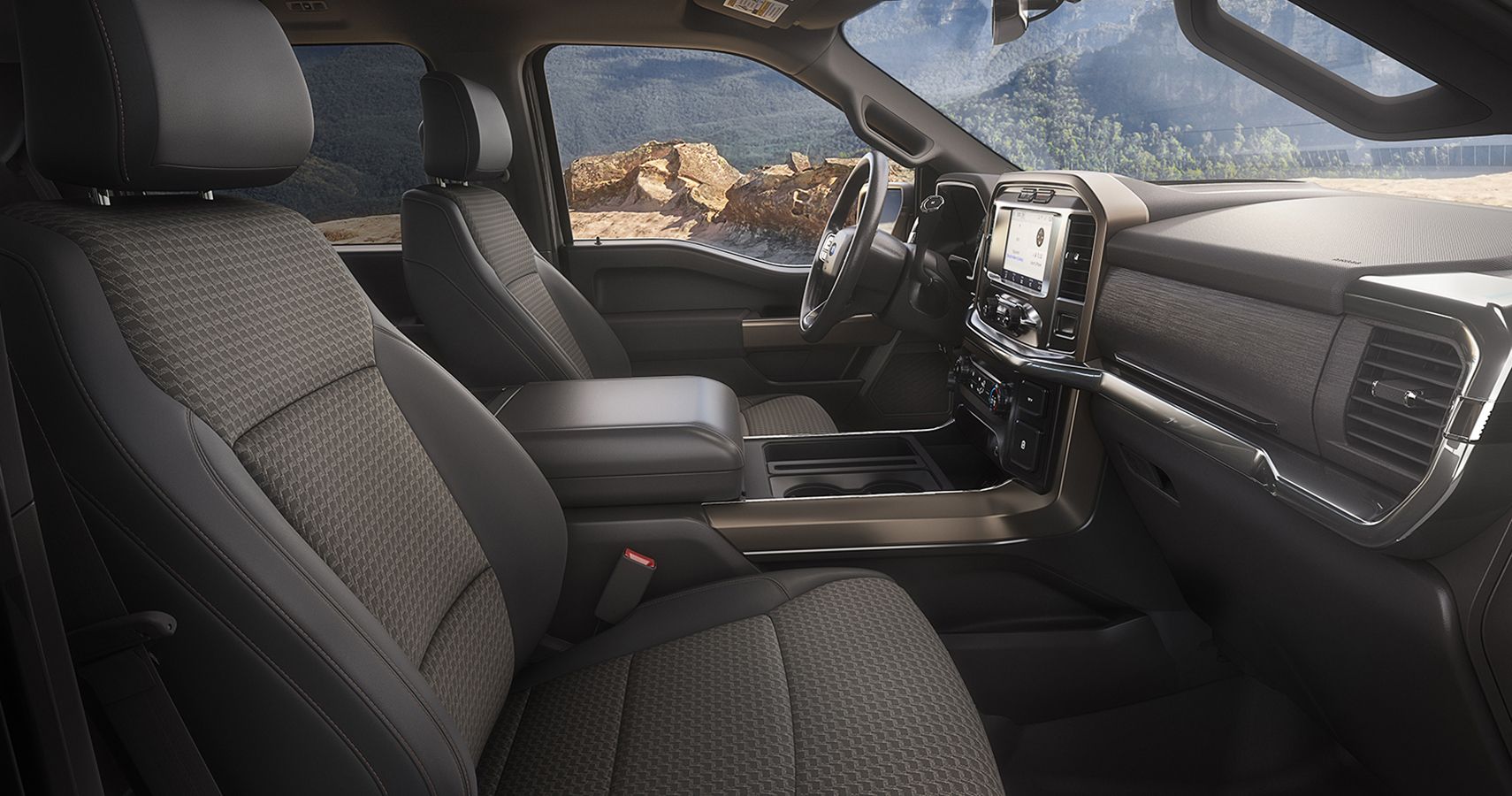 desert-themed 2023 Ford F-150 Rattler cabin