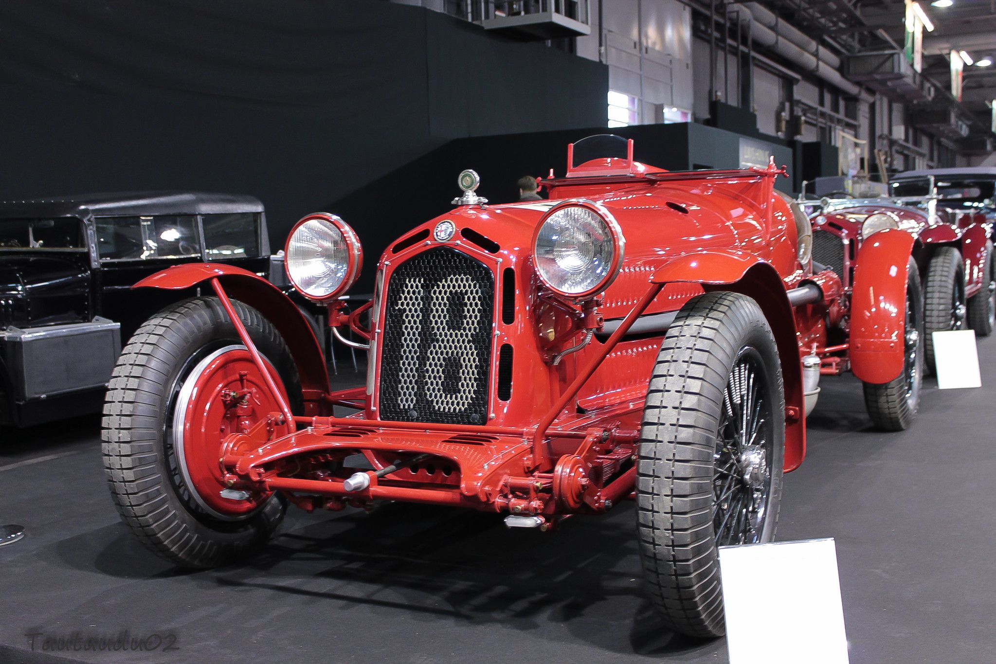 Red 1931 Alfa Romeo 8C Spider