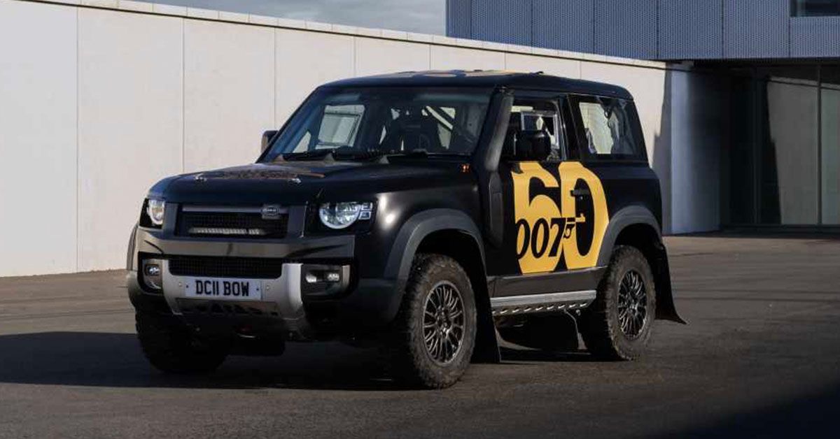 Land Rover Defender Rally tribute to James Bond
