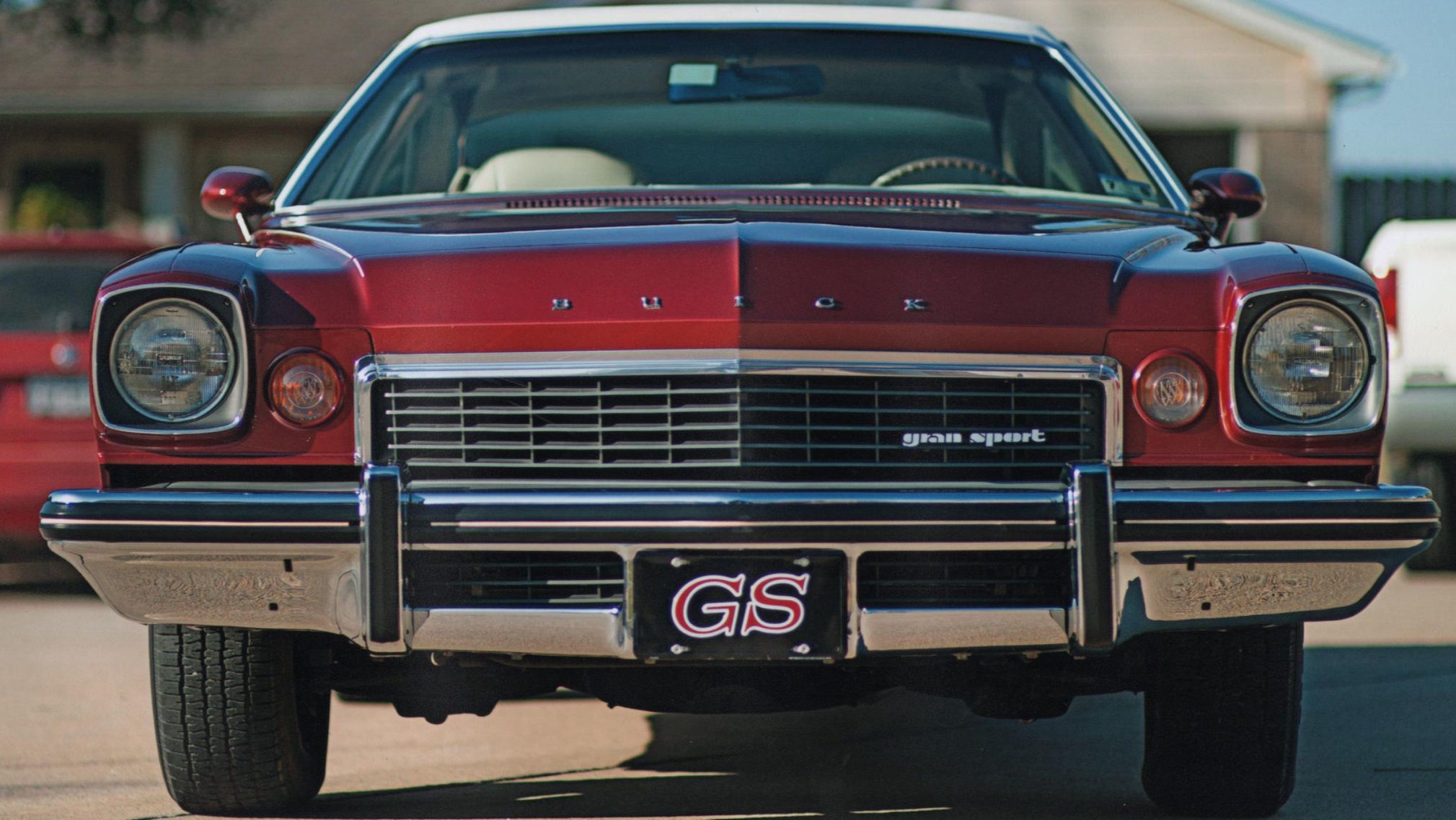A closer look at the front of the 1974 Buick Gran Sport.
