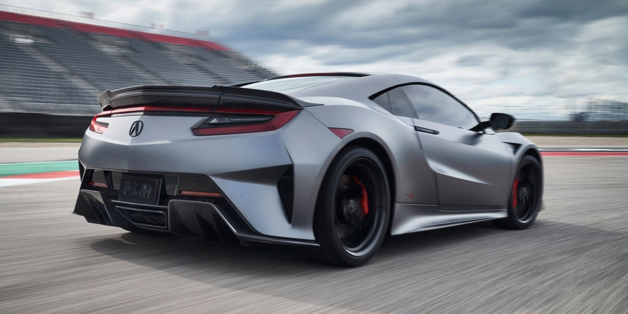 Acura NSX Type-S Rear Quarter Gray Driving