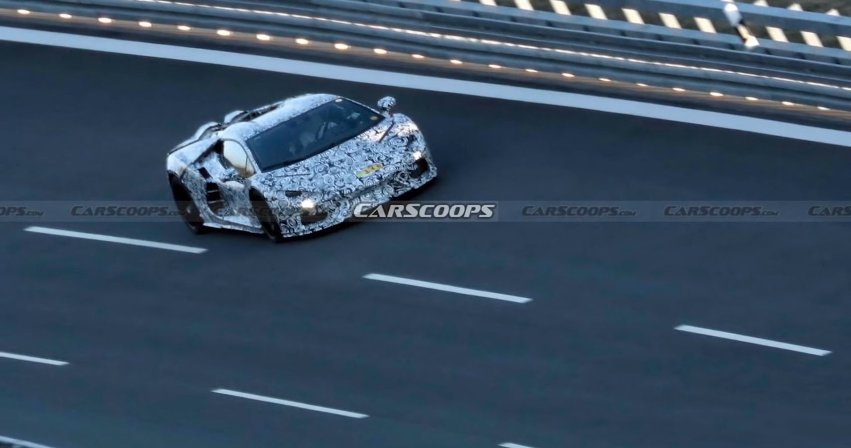 Aventador Replacement Rendering Spy Shot Front Distance View