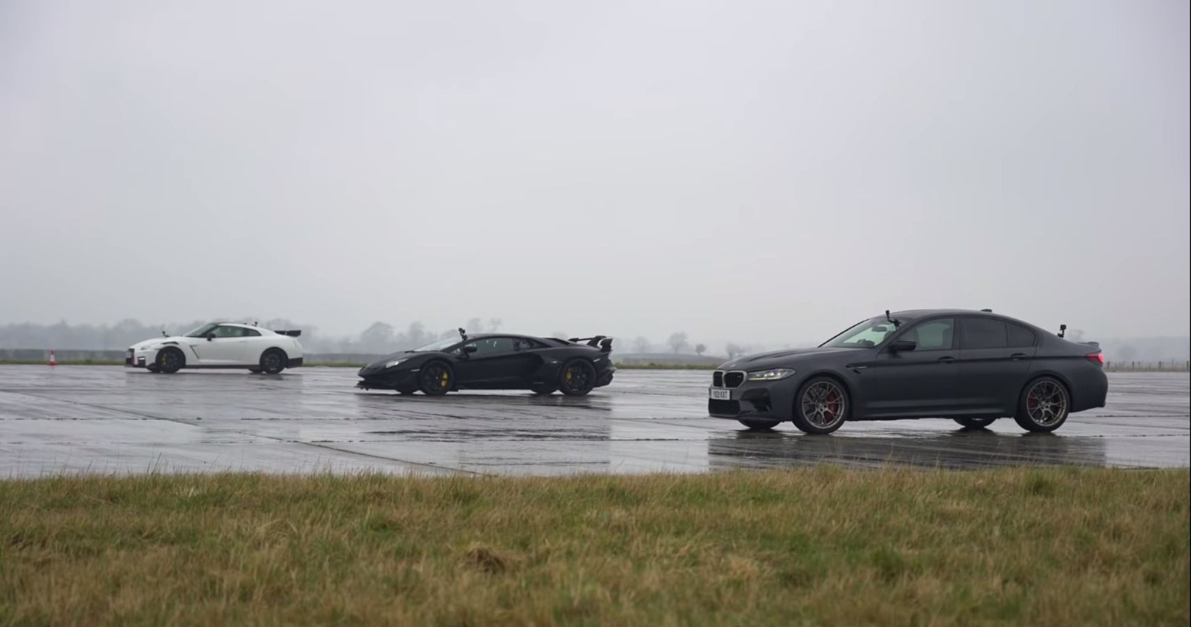 Aventador SVJ vs M5 CS vs GT-R Drag Races Full Lineup