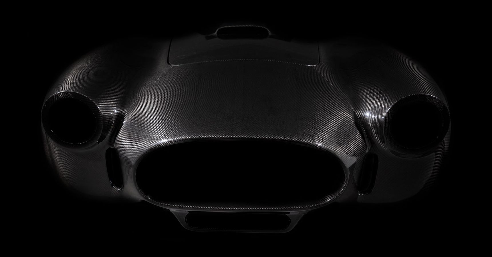 Carbon Fiber Body of the Diamond Edition Shelby Cobra.
