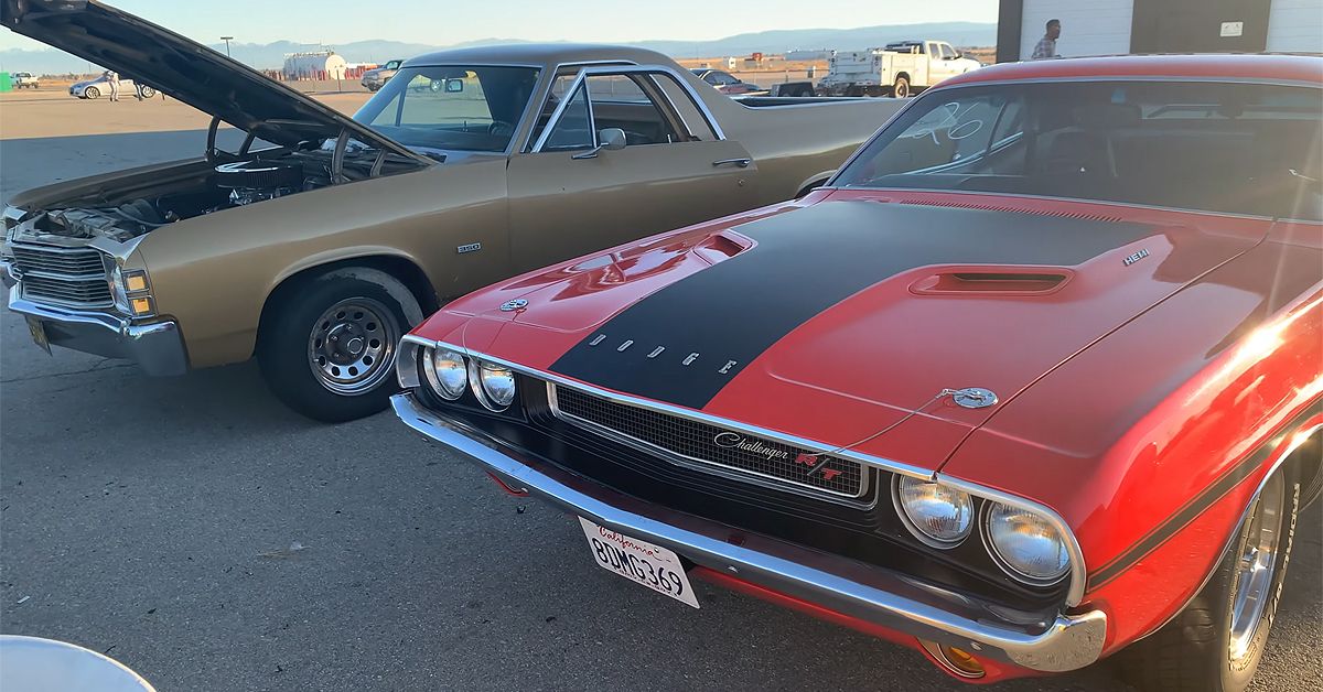 Classic Drag Race Hemi-Swapped 1970 Dodge Challenger Vs 1971 Chevy El Camino SS 