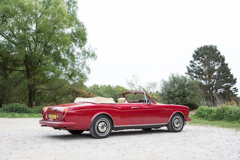 Elton's John 1985 Bentley Continental Convertible “NIKITA” Rear