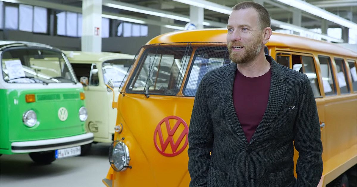 Ewan McGregor Visits The Volkswagen Plant 