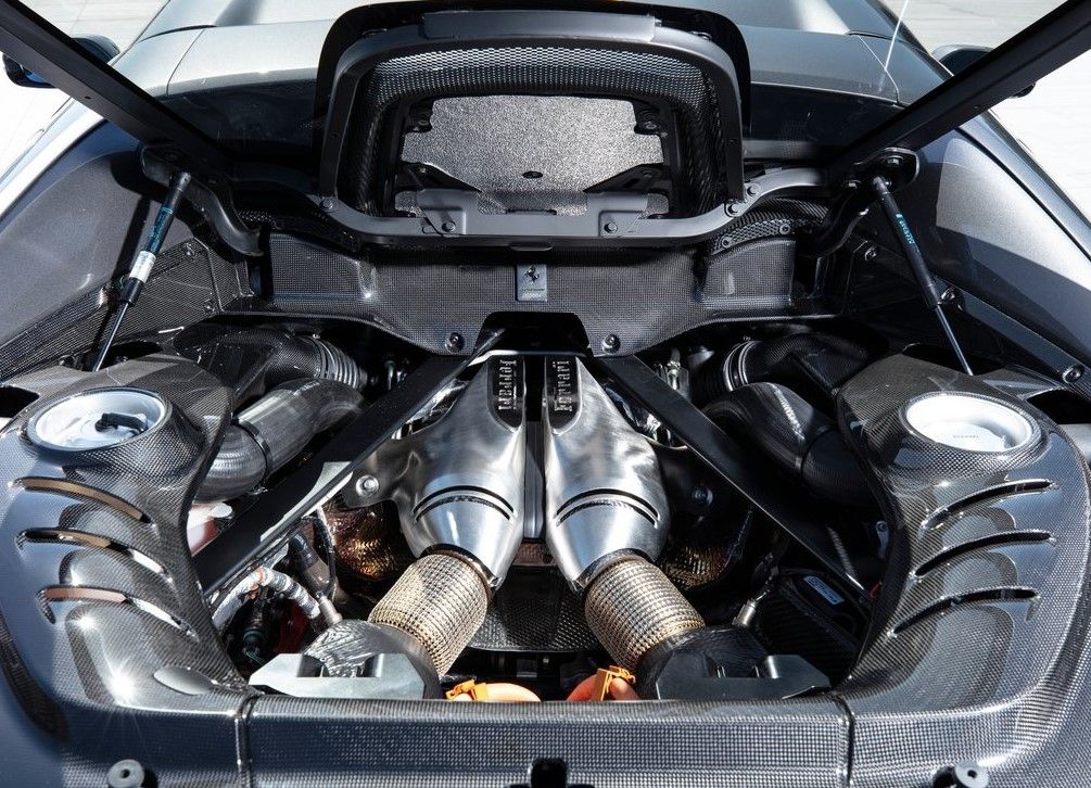 Ferrari-296_GTB Engine Compartment