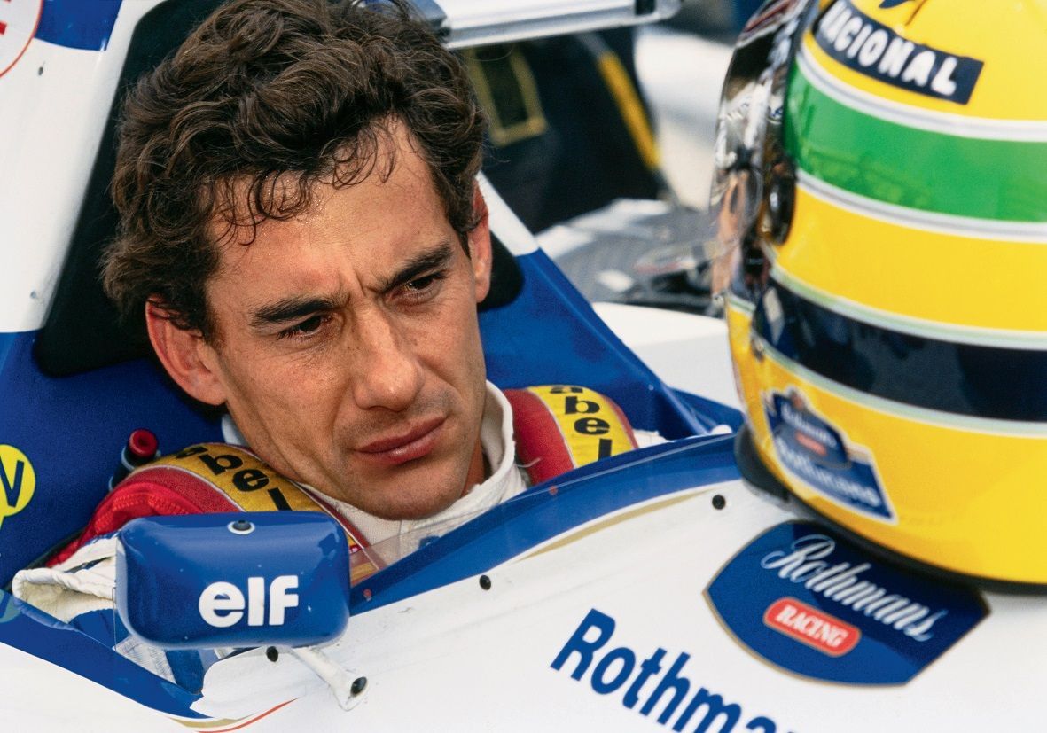 Ayrton Senna in Williams FW16 Renault before his tragic final race