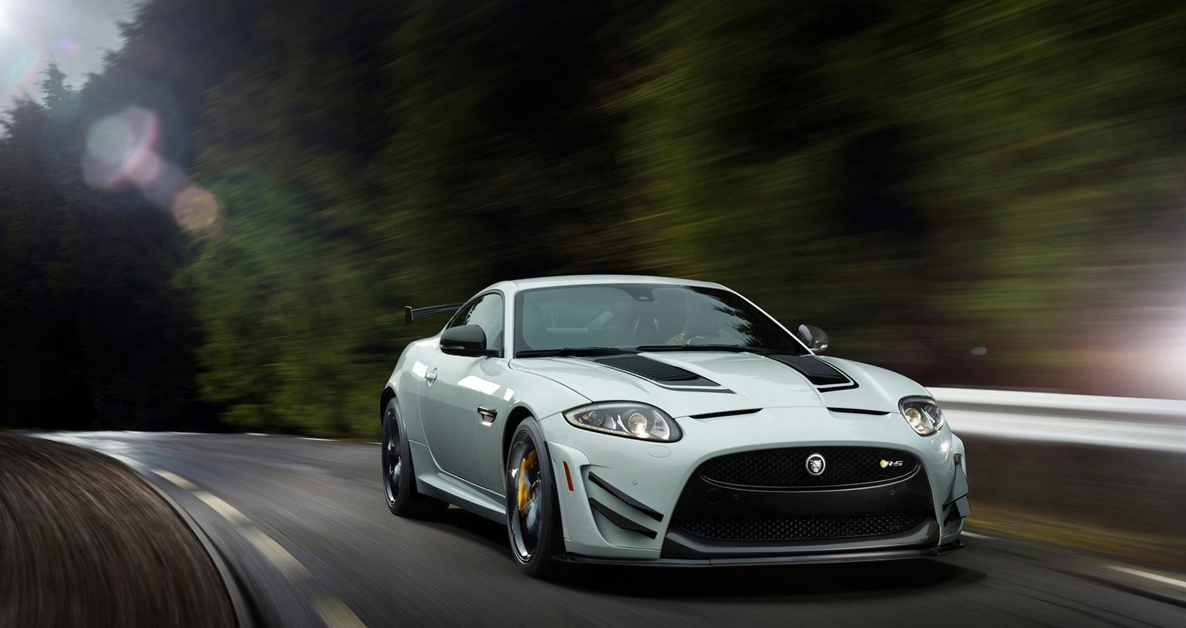 The front of the XKR-S GT on the move