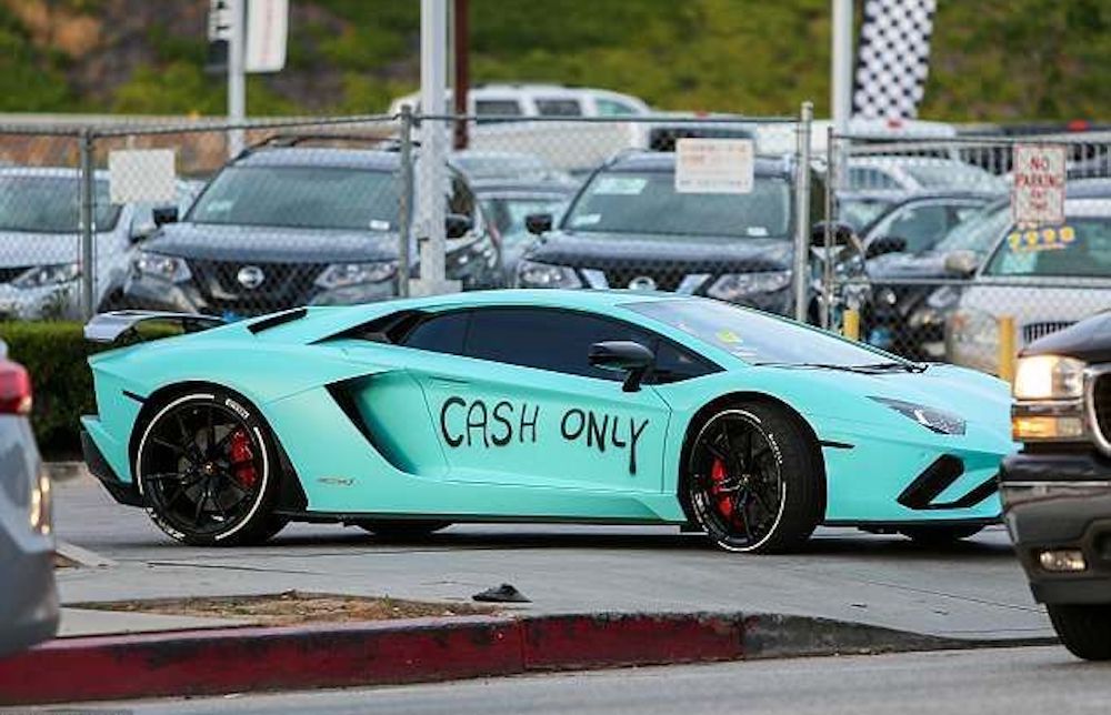 Justin Bieber's Spray-Painted Lamborghini Aventador 53553