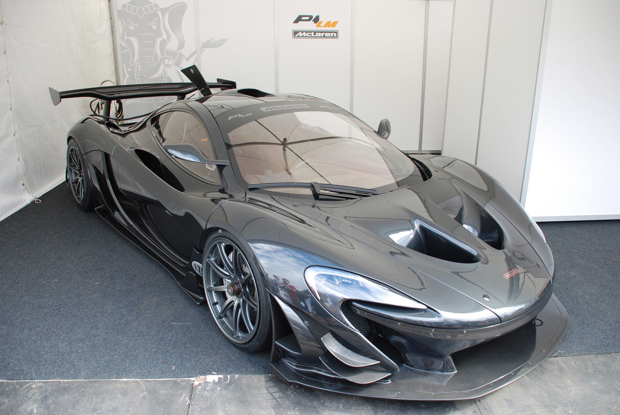 A Black McLaren P1 LM