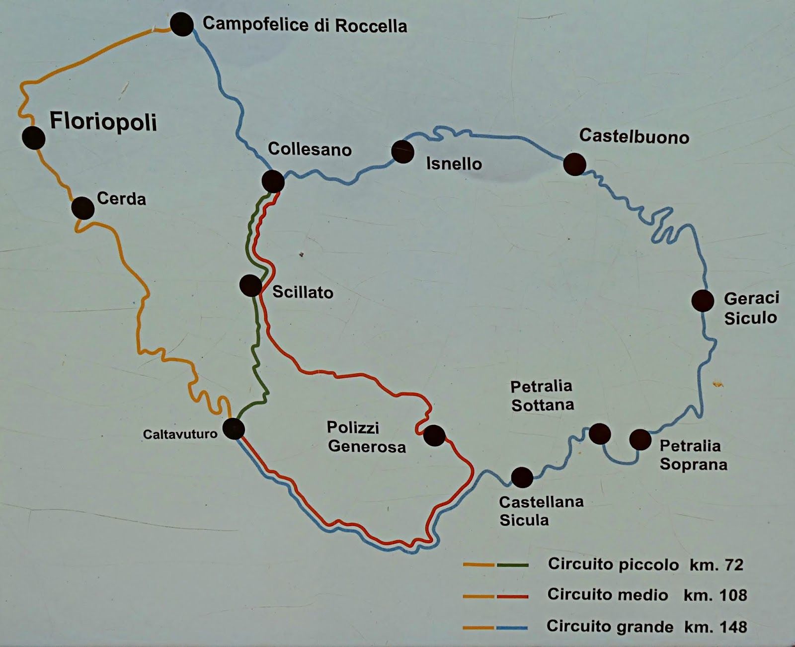 Targa Florio Circuit Map