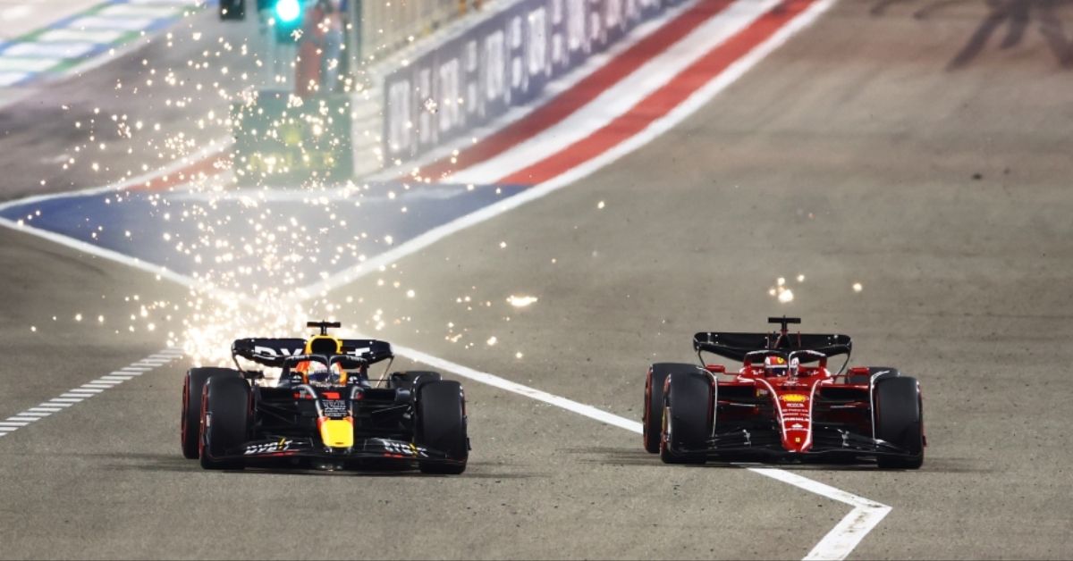Verstappen vs Leclerc Bahrain 2022