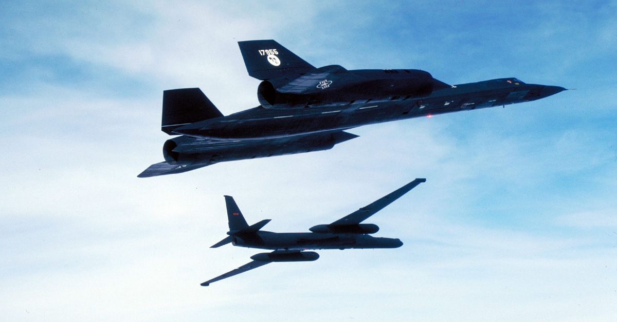 SR-71 Blackbird USAF Spy Airplane & U2 