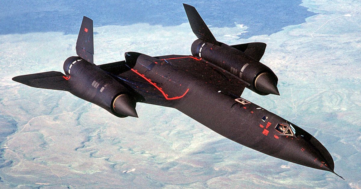 The USAF SR-71 Blackbird Spy Airplane