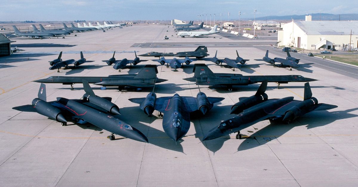 USAF Lockheed SR-71 Blackbird Spy Airplanes 