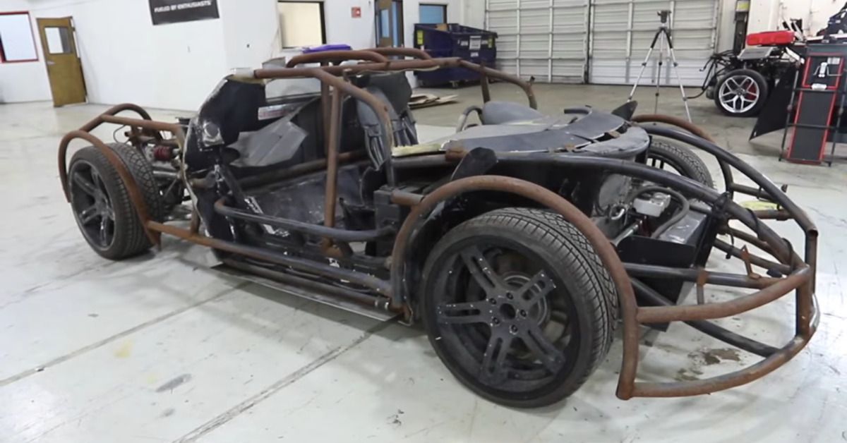 Crashed Bugatti Replica