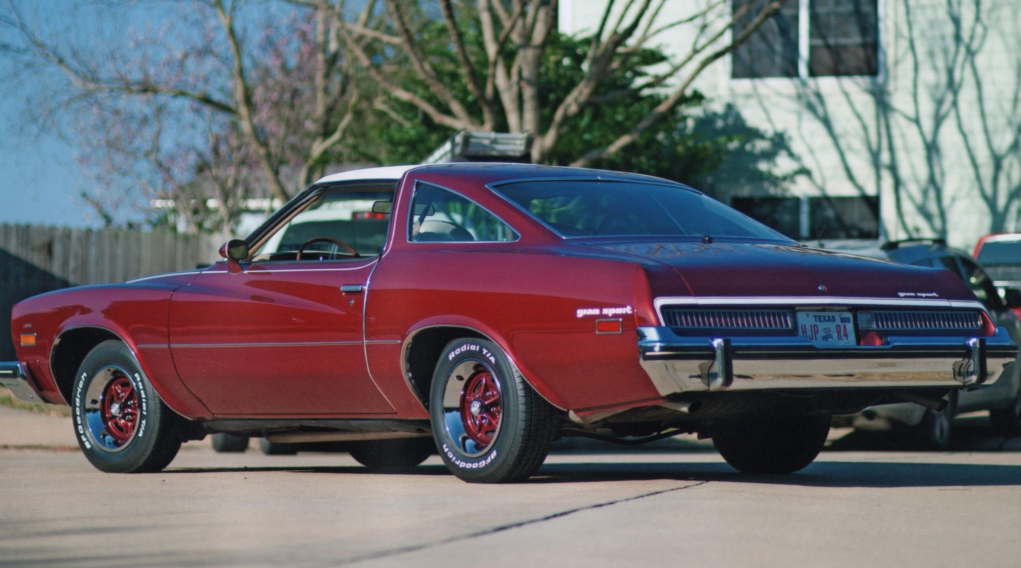 The 1974 Buick Gran Sport on a parking lot.