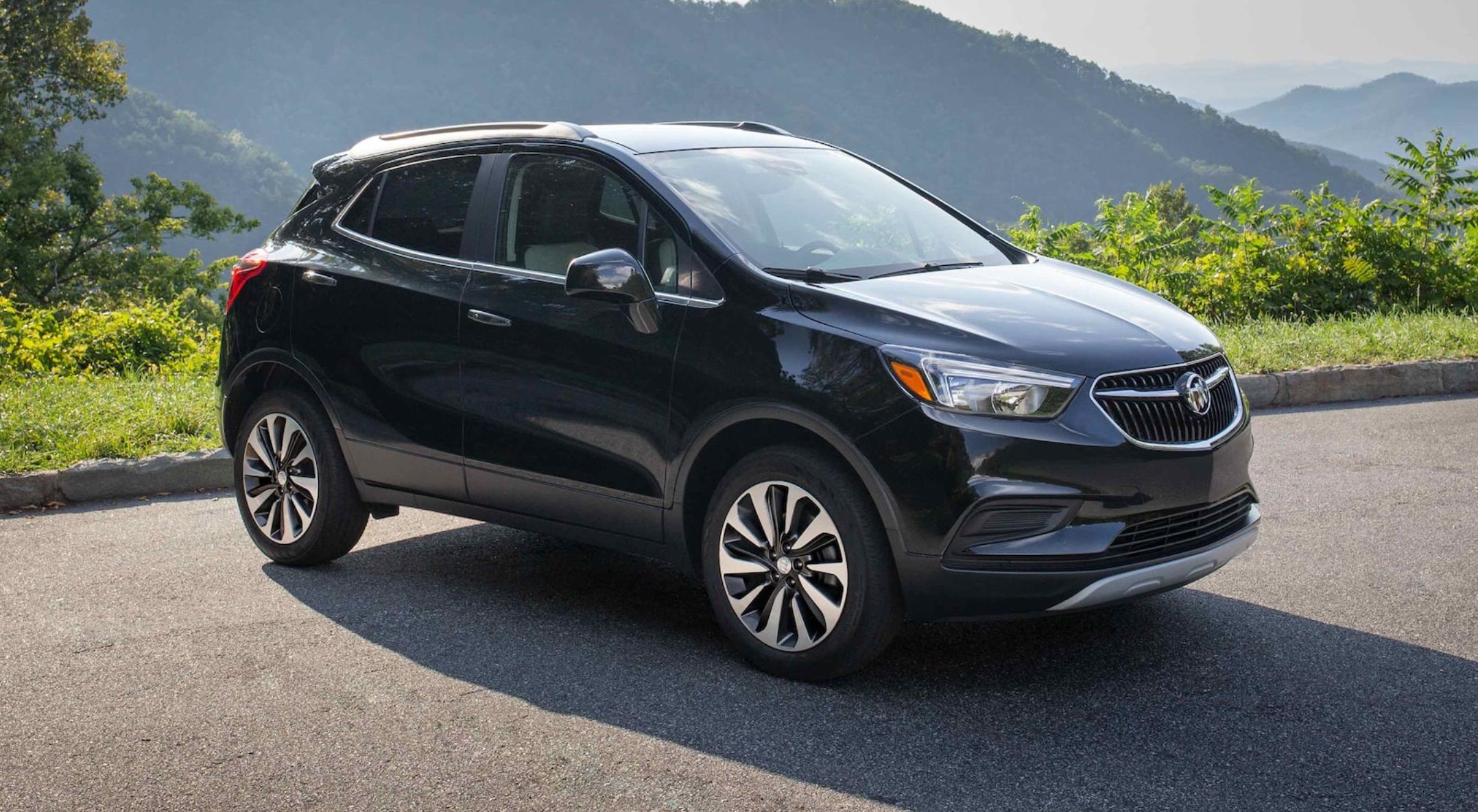 The 2021 Buick Encore under the sunlight.