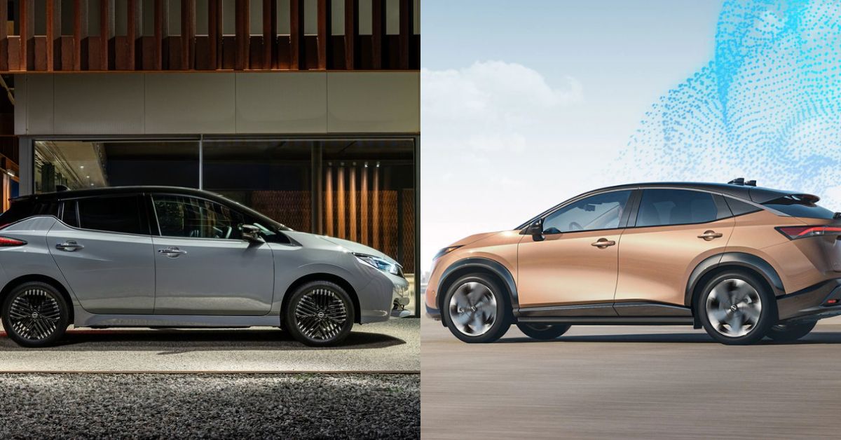 The 2023 Nissan Ariya And The 2023 Nissan Leaf