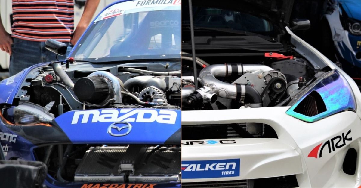 Turbo and supercharger side by side