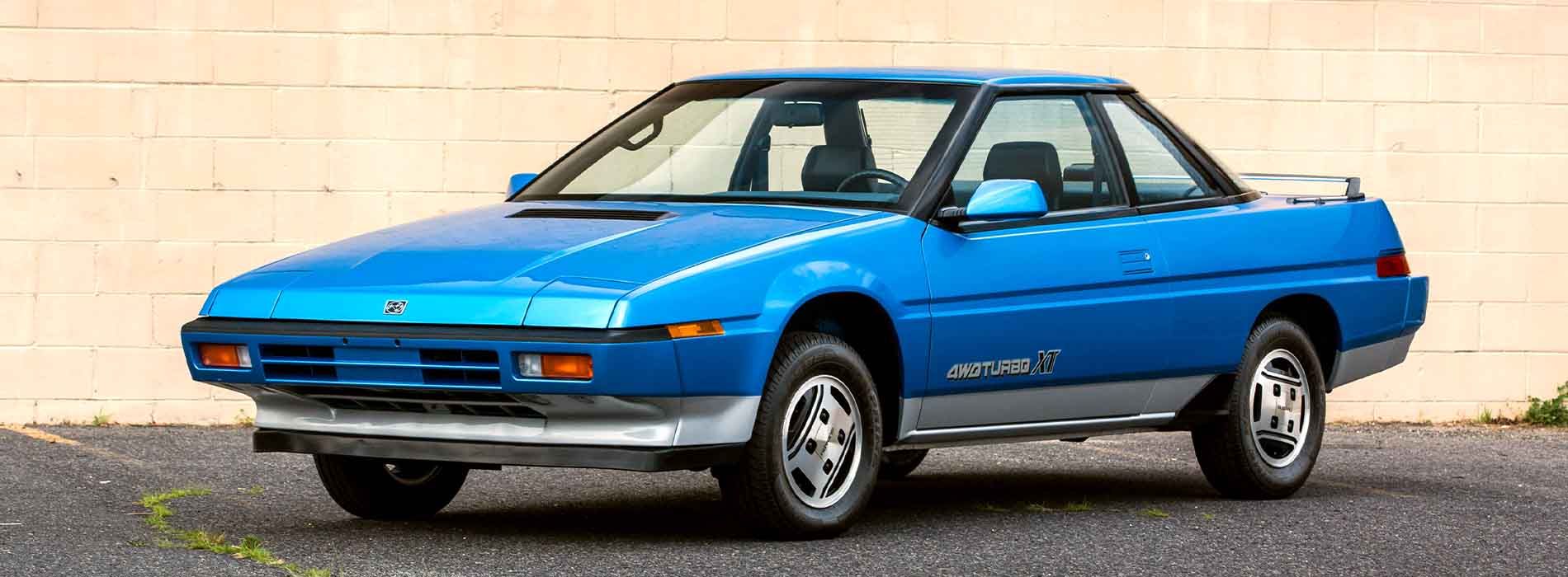 Subaru XT Coupe Front View Blue