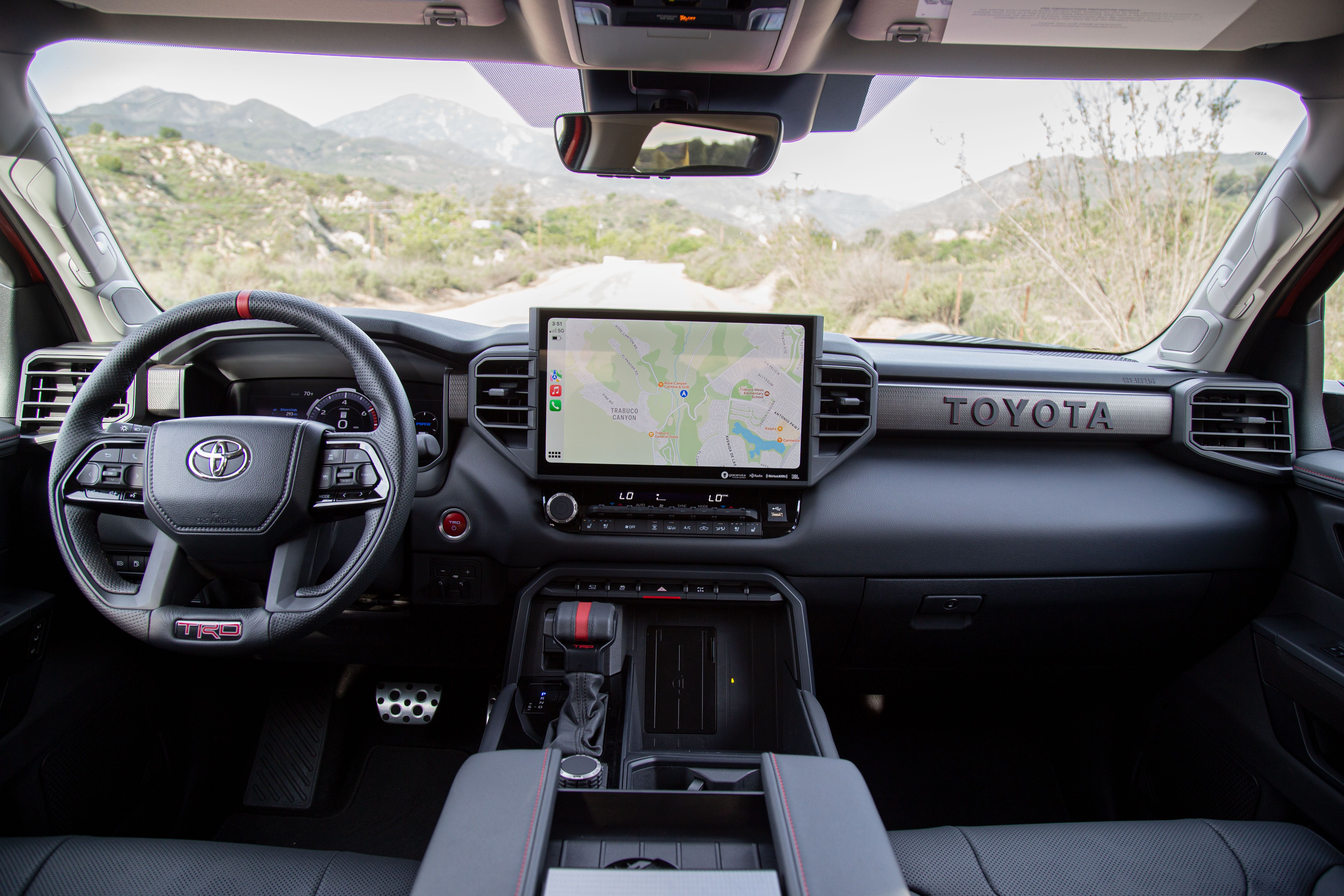 Toyota Tundra TRD Pro truck dashboard shot
