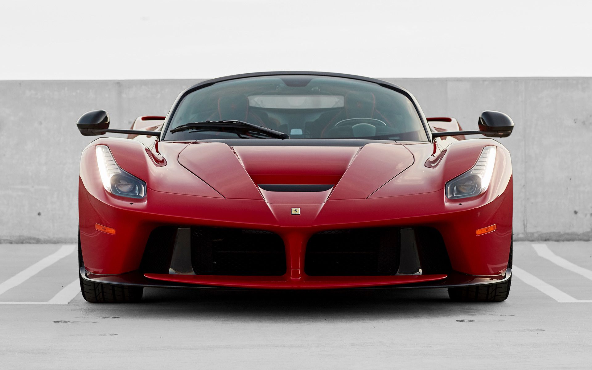 The front view on the 2016 LaFerrari Aperta.