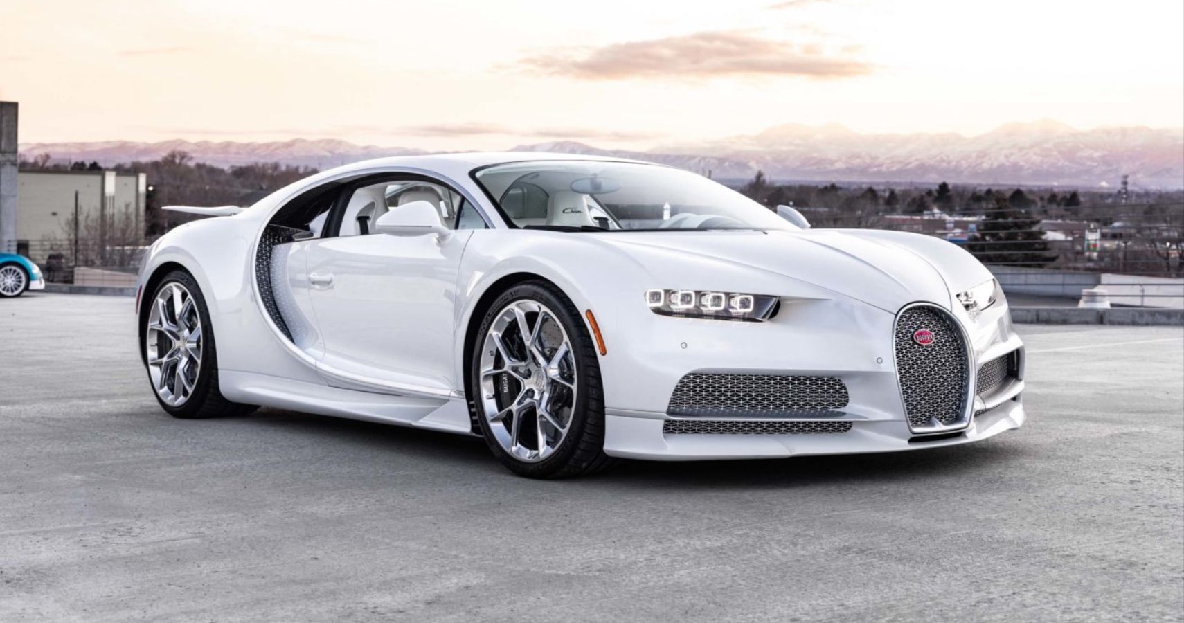 White Bugatti Chiron owned by Post Malone for sale at auction