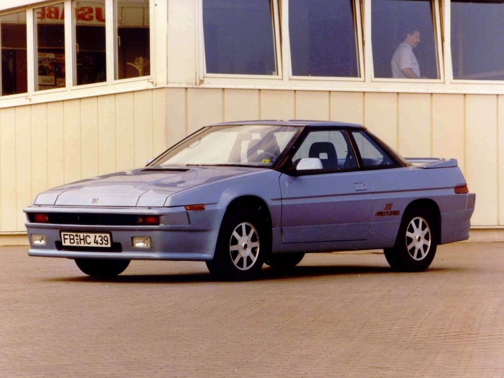 Subaru XT Coupe Turbo Light Blue Front Quarter View