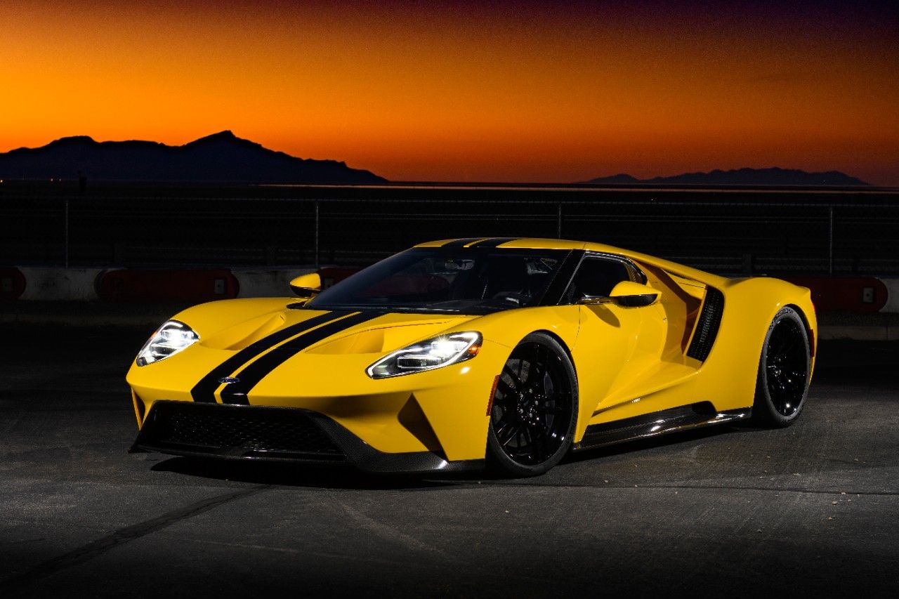 Yellow 2017 Ford GT