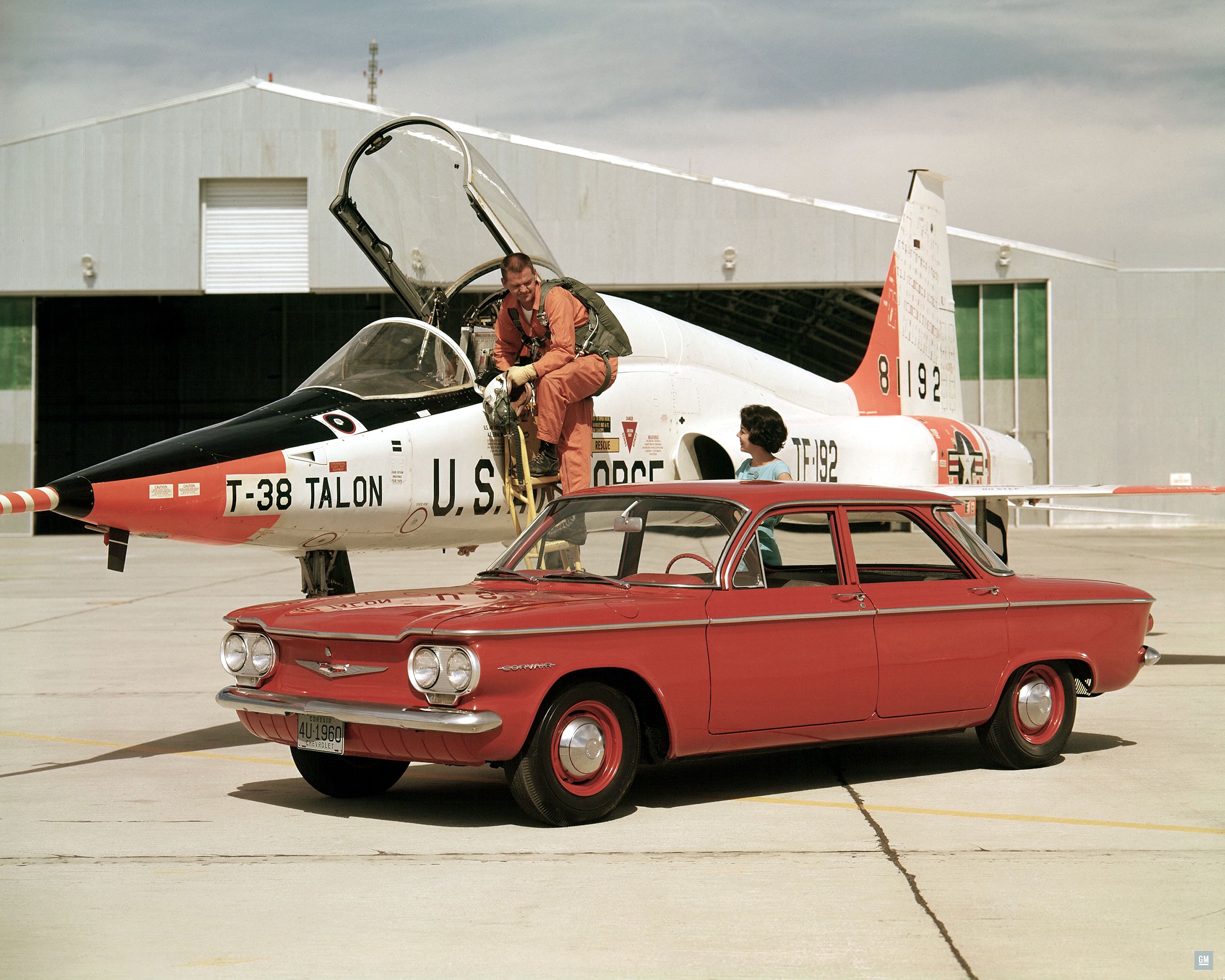 Orange 1960-1964 Chevrolet Corvair (First Generation) 