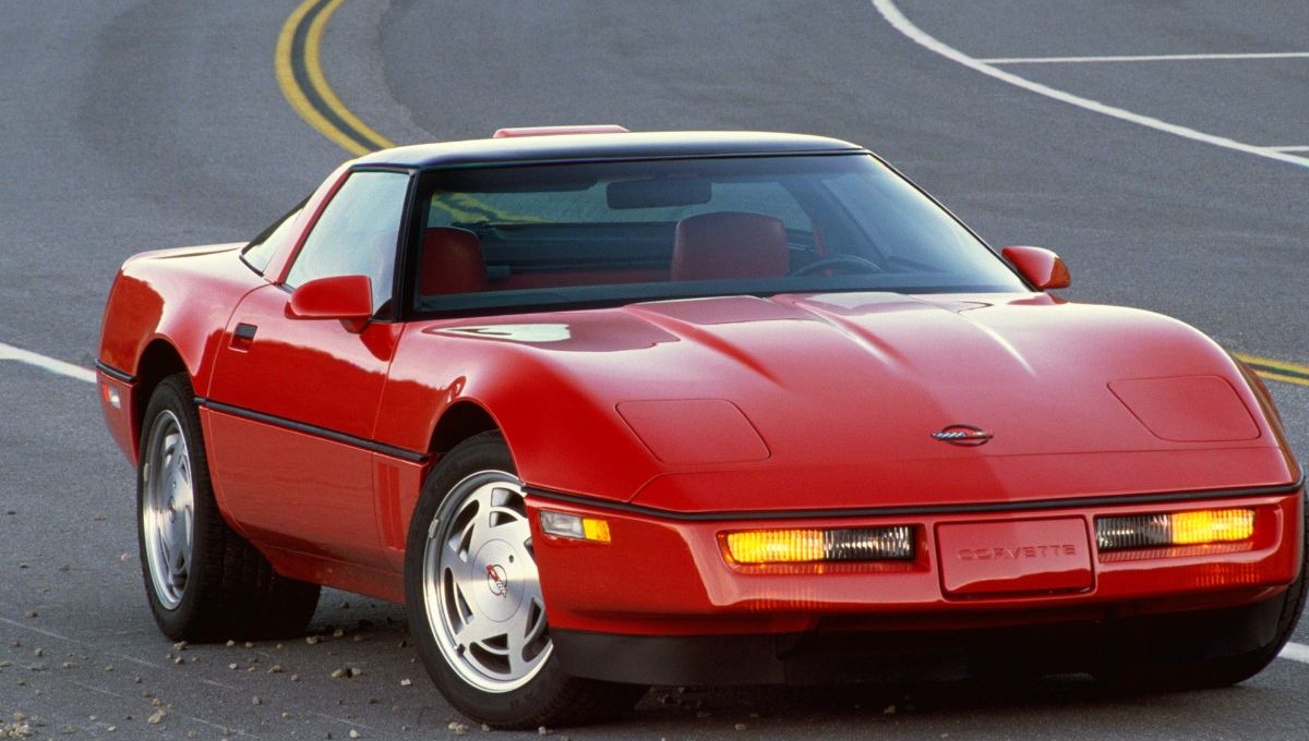 Red 1990 Corvette ZR1