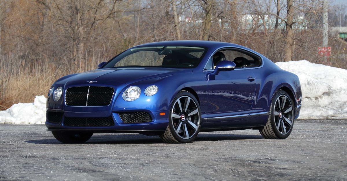 V8-Powered 500-Horsepower 2013 Bentley Continental GT In Moroccan Blue 