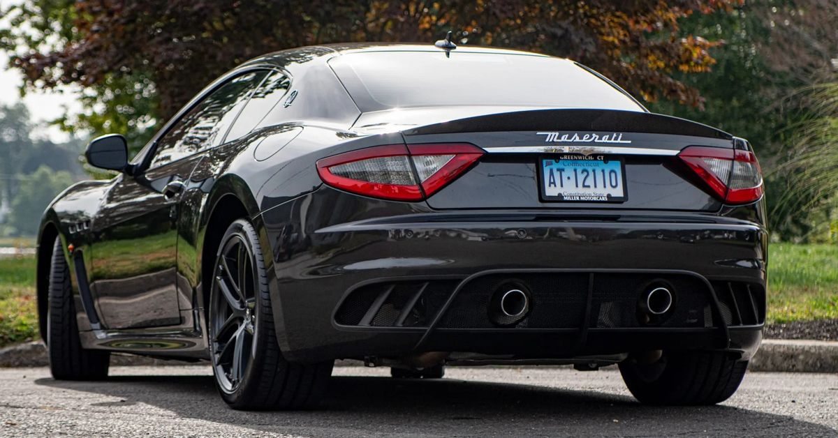 2013 Maserati GranTurismo MC sports car with Grigio Granito metallic paint