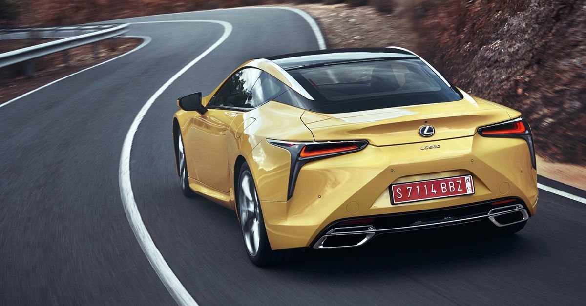 2018 Lexus LC 500 sports car with V8