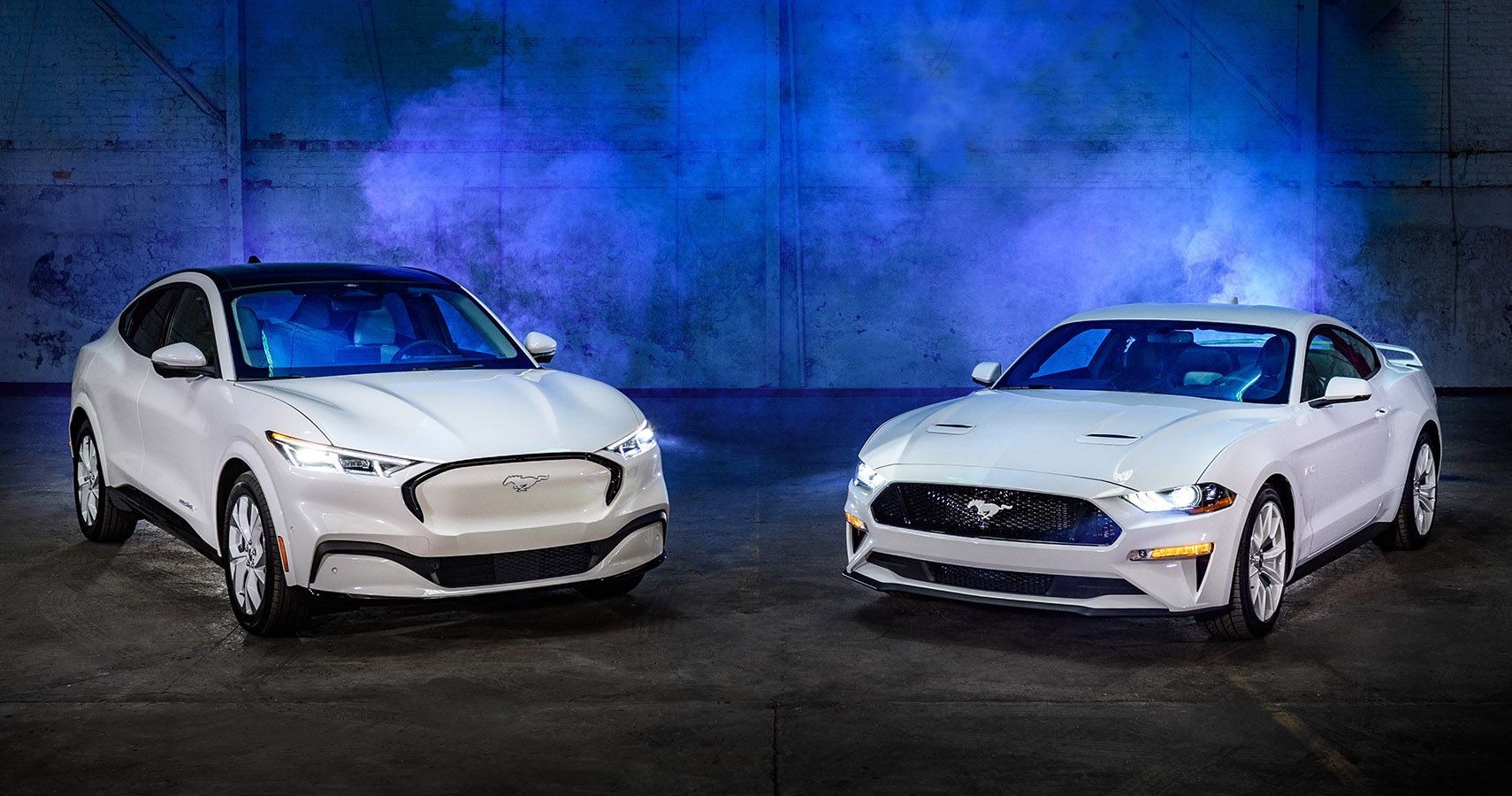 2022 Ford Mustang Family with Ice White Appearance