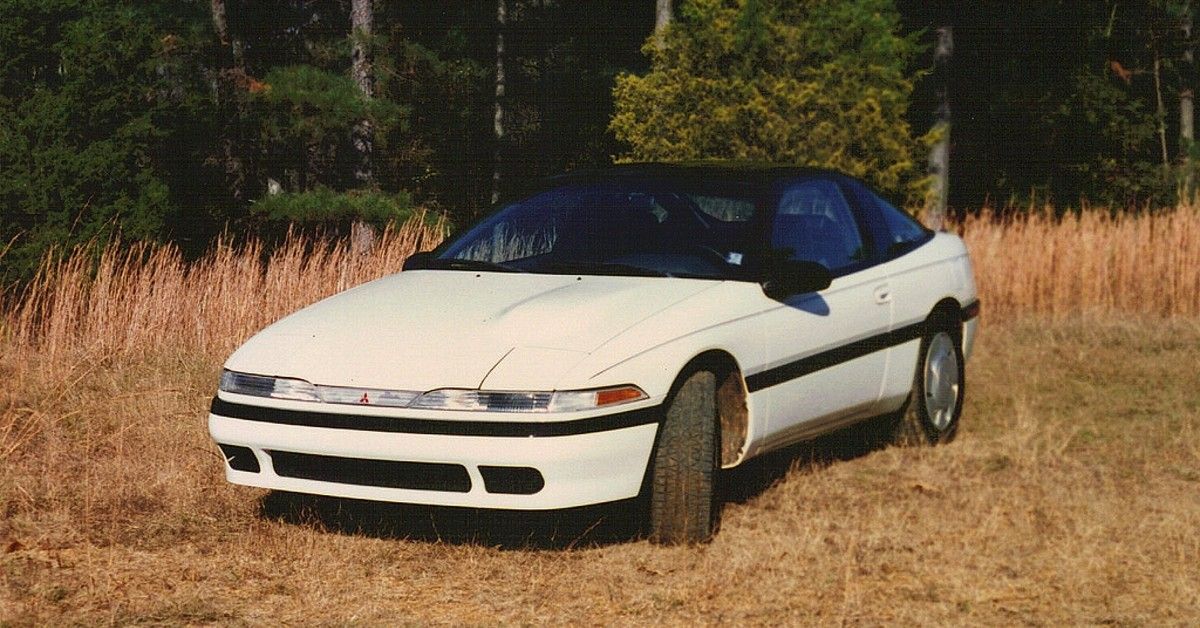 1990 Mitsubishi Eclipse white